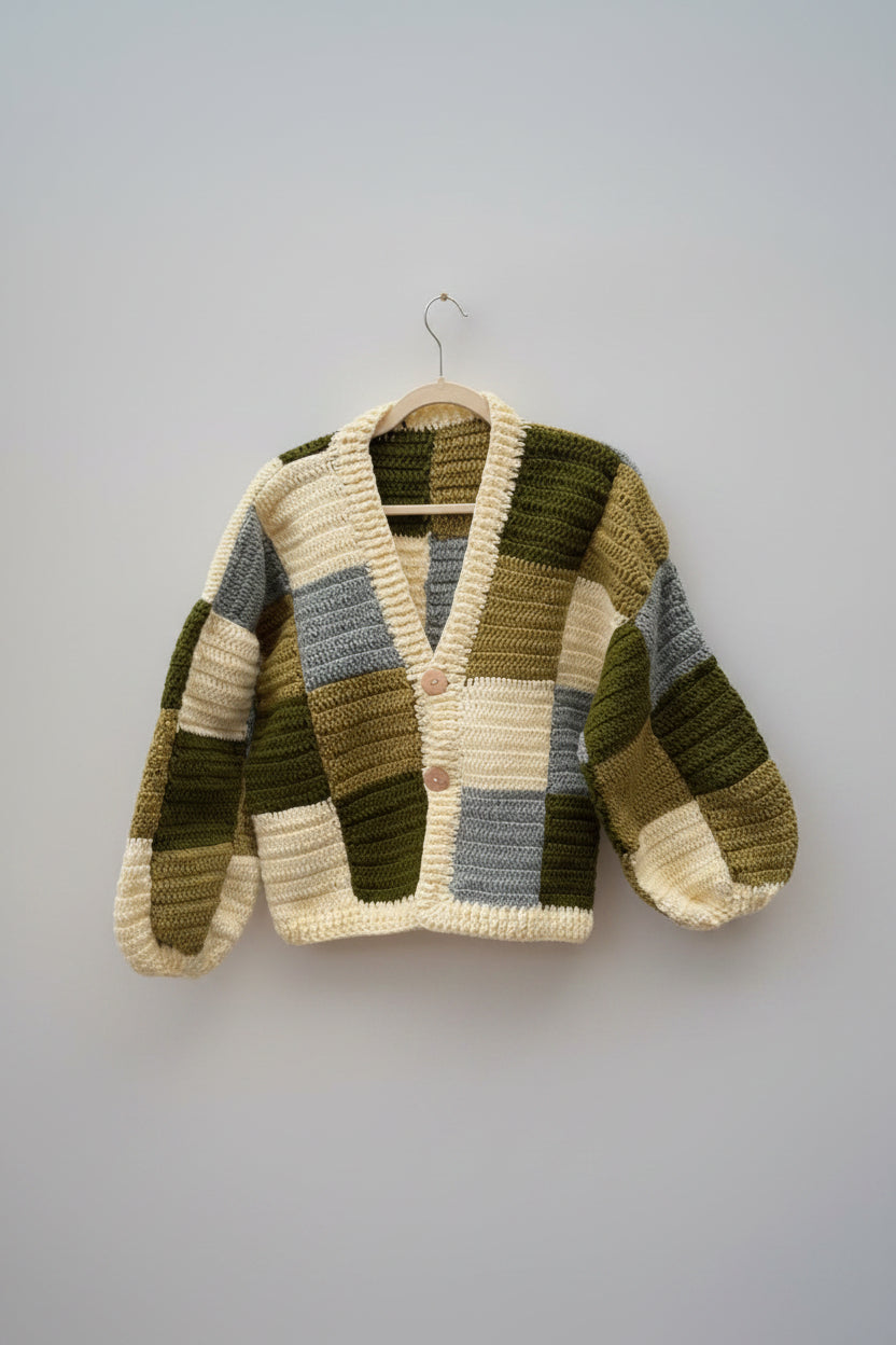 Patchwork Crochet Cardigan